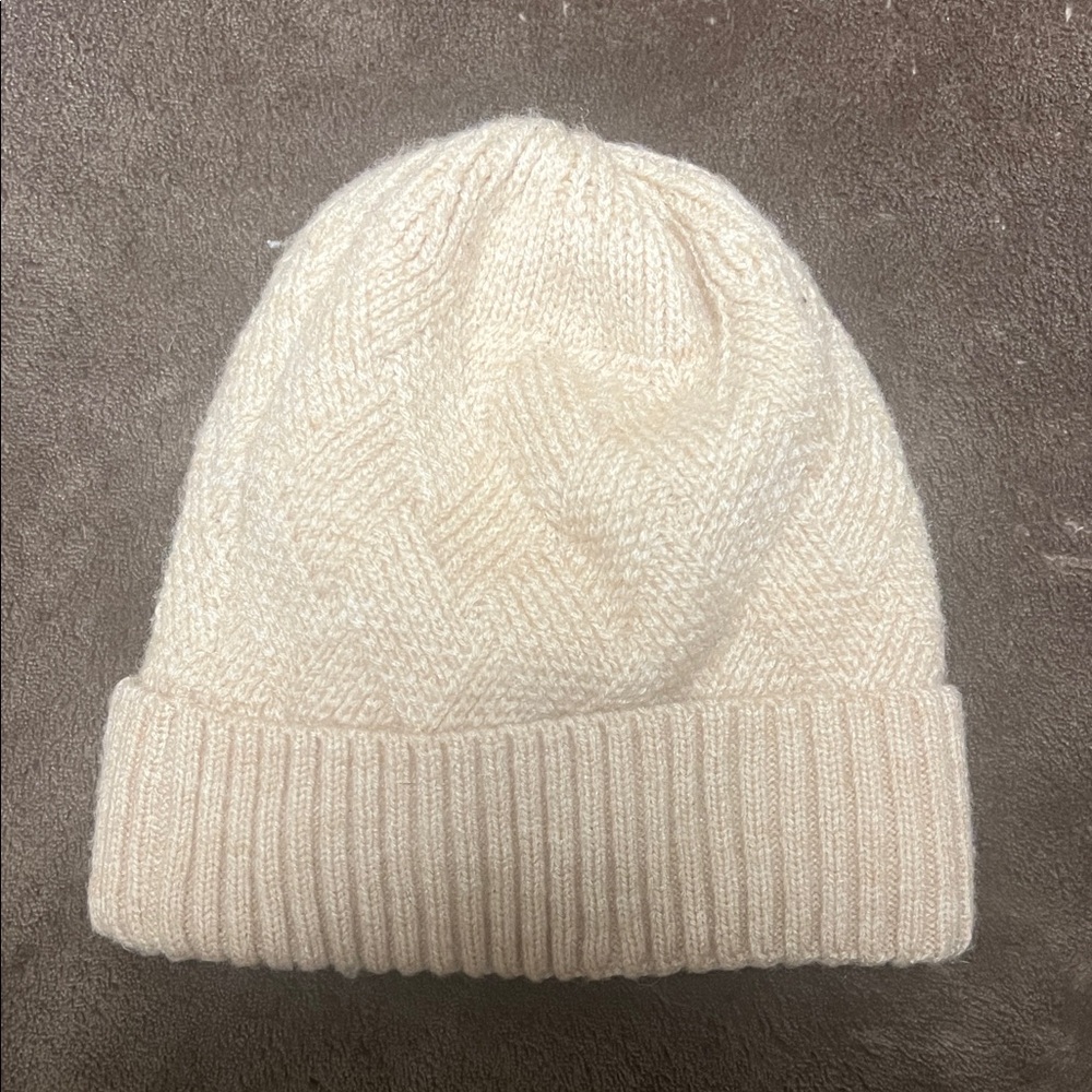 Cozy Cream Knit Beanie